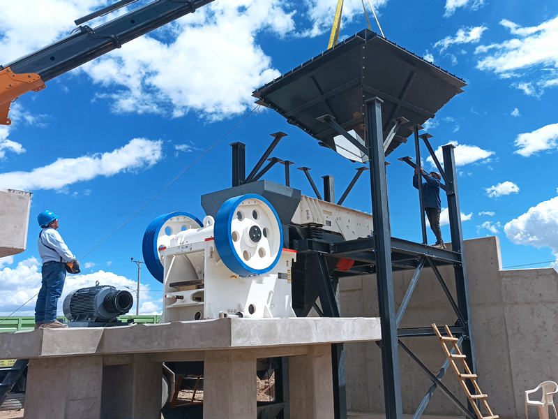jaw crusher feed hopper installation process