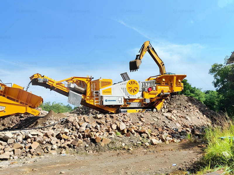 mobile jaw crusher plant with crawler chassis