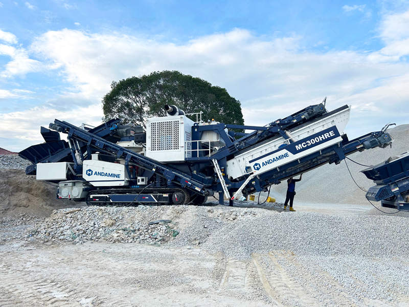 track type mobile small stone crusher plant