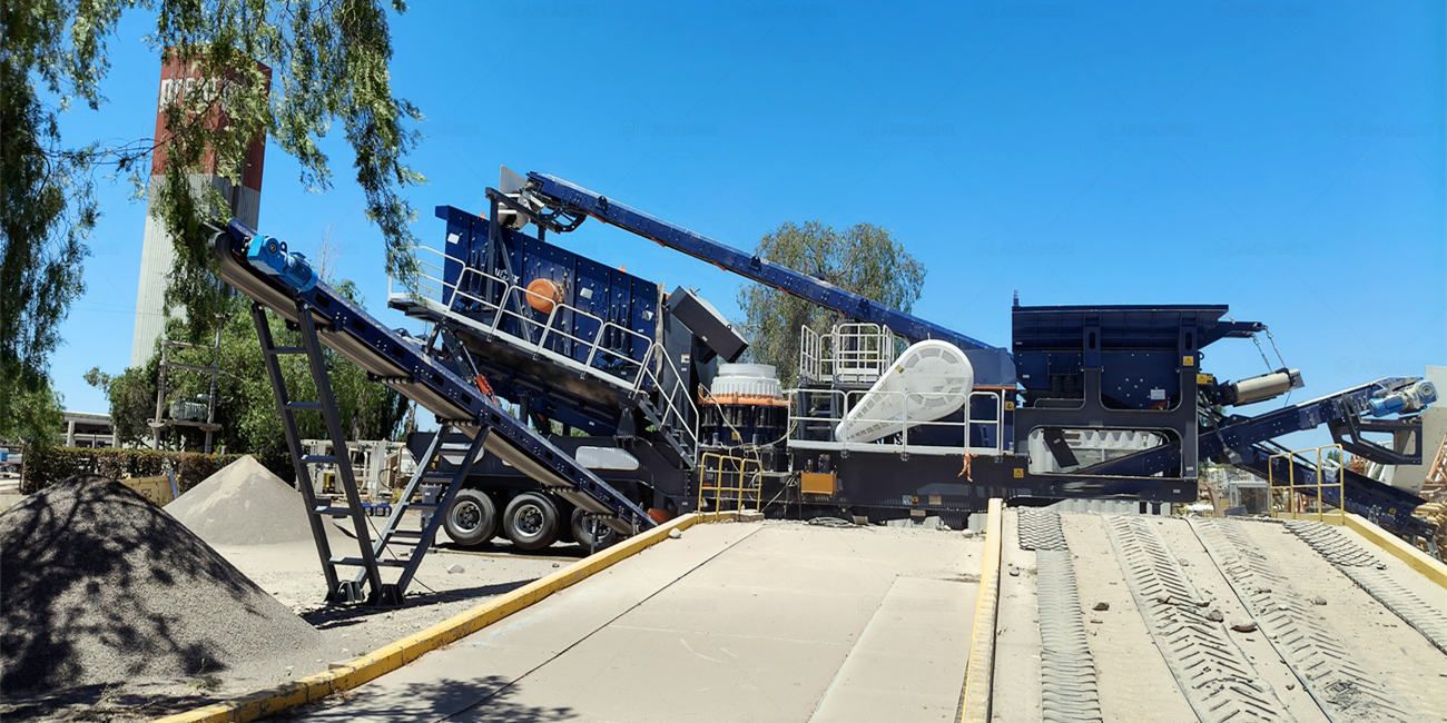 wheel base 4-in-1 mobile stone crusher plant in Argentina