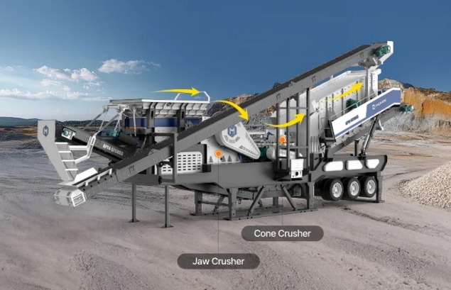 wheeled type crusher plant Andamine