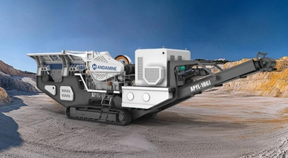 Andamine crawler mobile crushing and screening plant