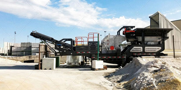 Andamine crusher plant for concrete batching plant