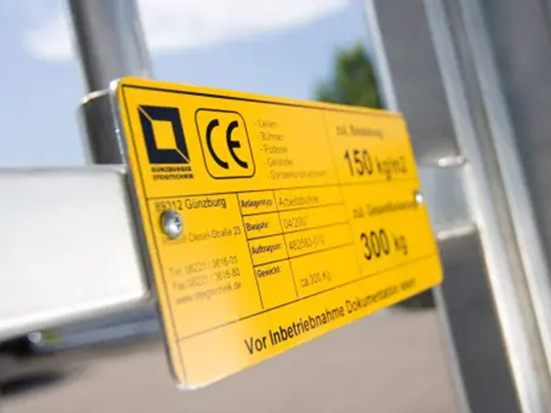 CE certification for equipment