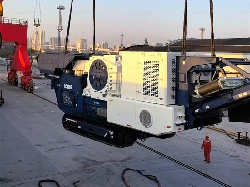 Shipment of mobile track mounted jaw crusher mining