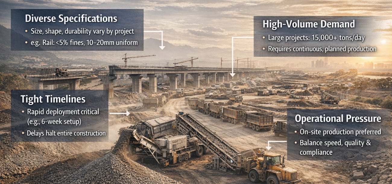 infrastructure growth changing aggregate demands