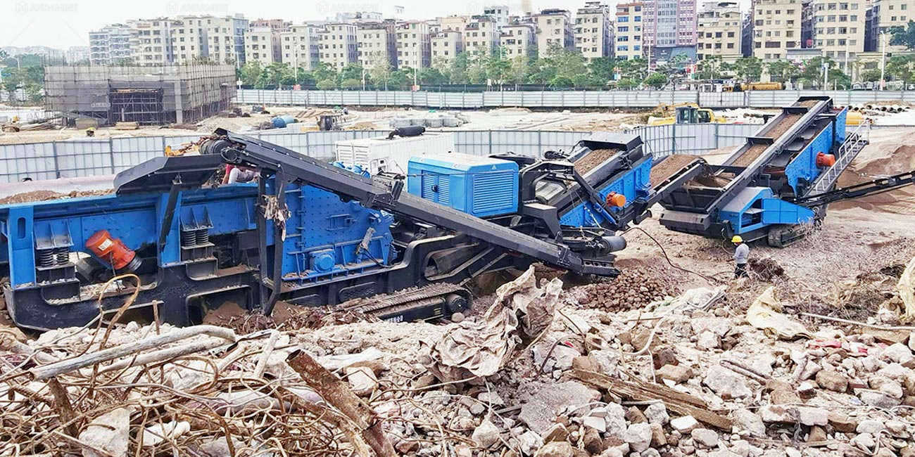 100tph Mobile Track Crusher Plant for Construction Waste Recycling