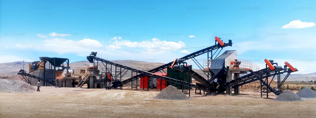 Andamine 70tph crushing plant for high altitude conditions