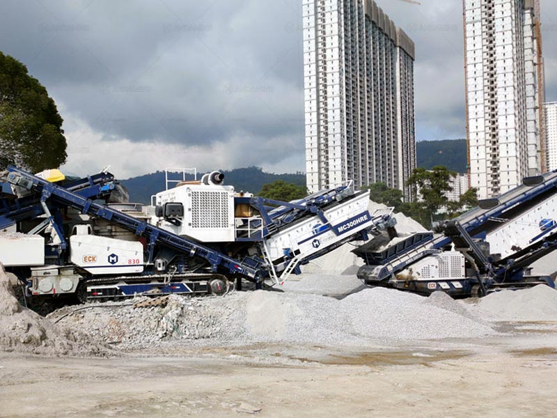 Andamine mobile aggregate crushing plant