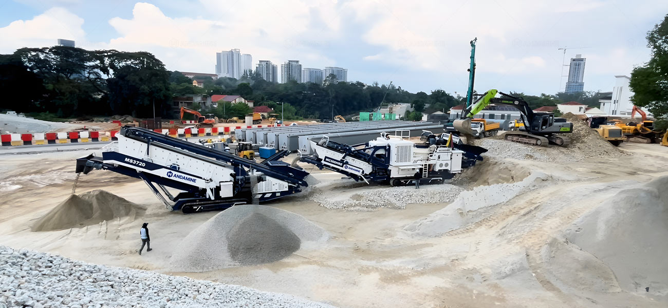 Andamine mobile crawler crushing plant for waste crushing