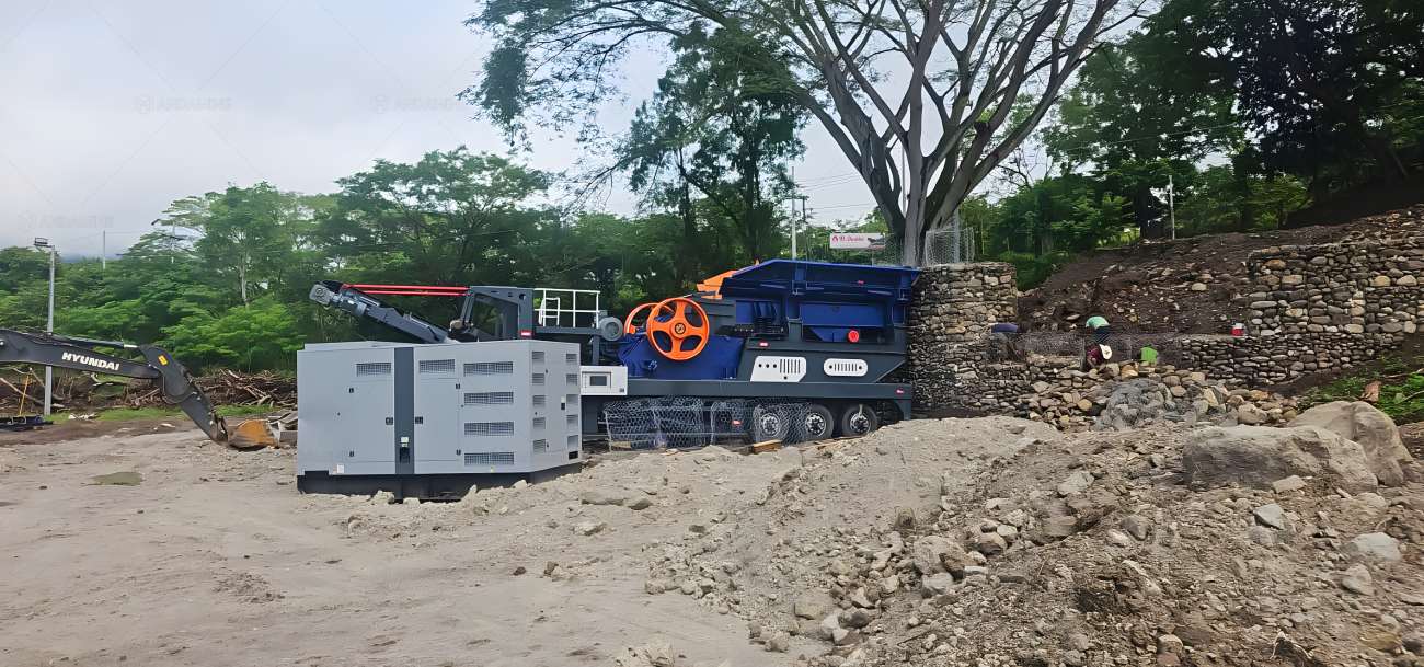 Tyre Type Jaw Crusher For Road Paving in Honduras