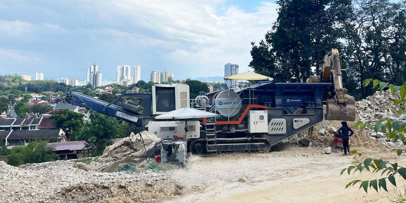 caterpillar chassis mobile crusher for aggregate from Andamine