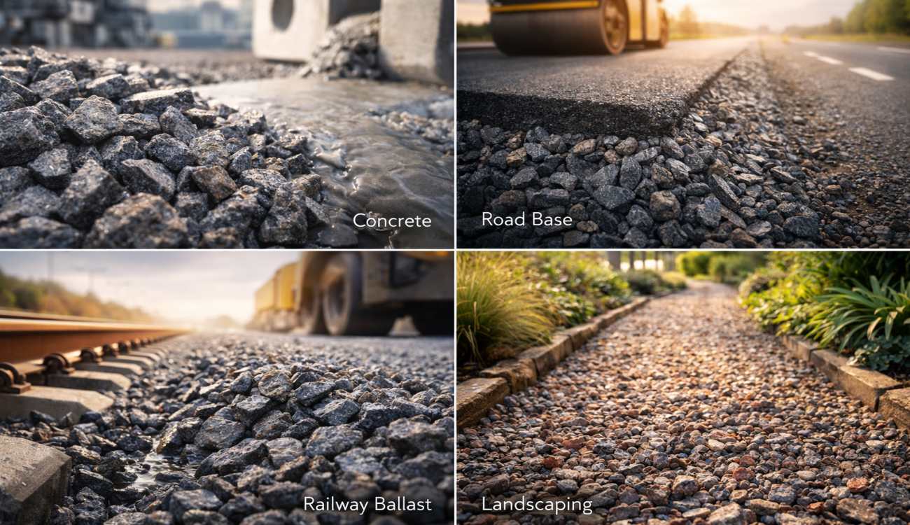 crushed granite applications