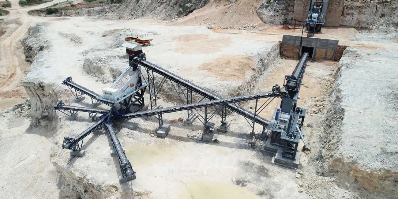 200tph fixed limestone crushing plant for sale in Indonesia