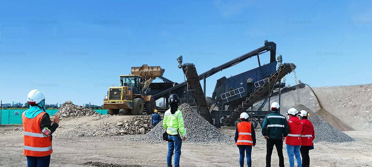 Andamine Mobile Impact Rock Crusher Plant Layout