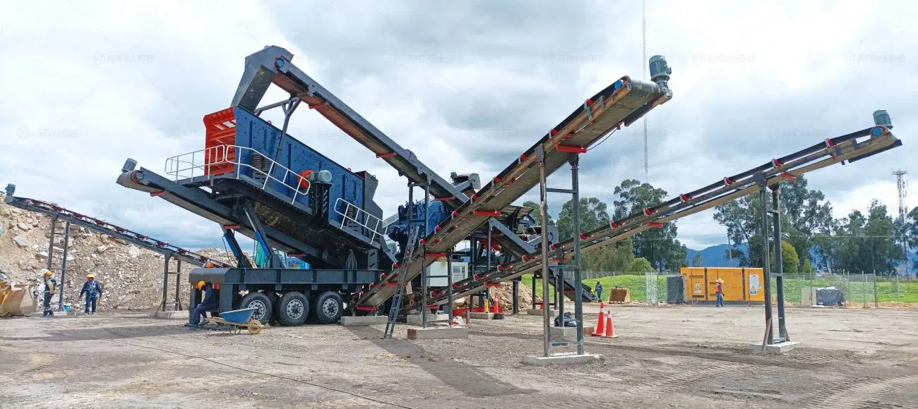 Andamine mobile impact crusher plant solution