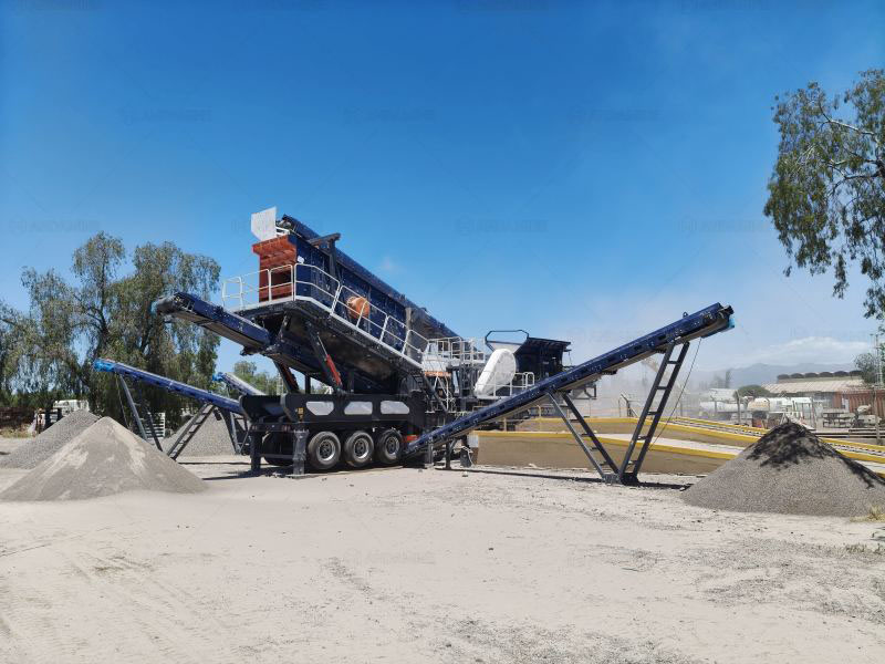 Andamine Mobile Limestone Crushing and Screening Plant