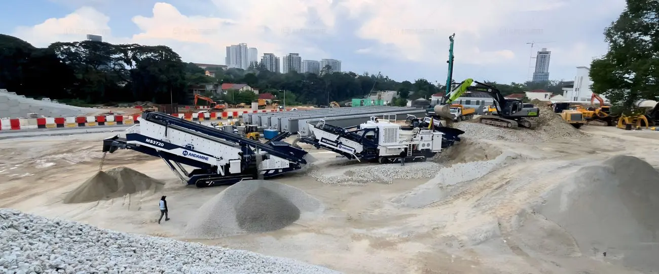 mobile crushing and screening plants for limestone processing