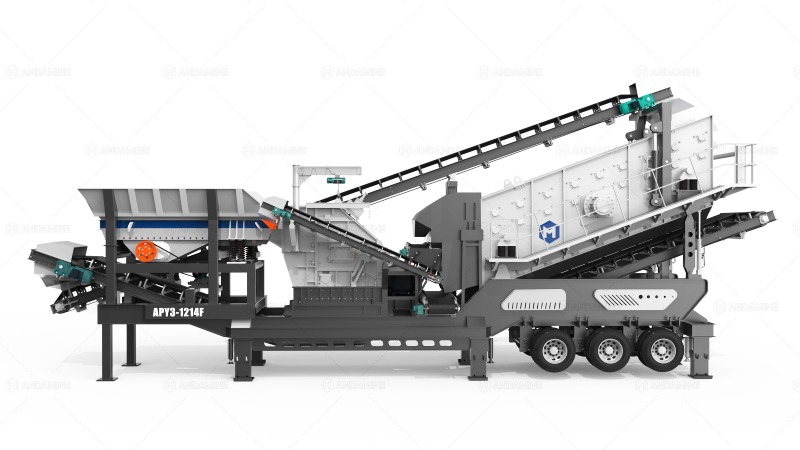 wheel-mounted mobile impact crusher