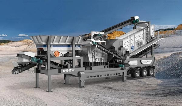 APY3-F 3 in 1 mobile quartz crushing plant for sale