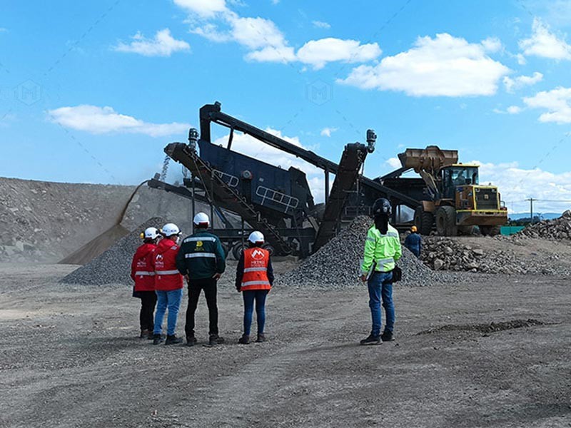 Andamine 120t mobile modular crusher plant