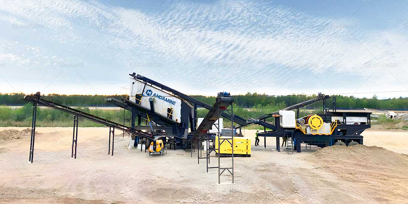 Andamine Environmetal Fixed Quartz Crusher Plant Line in Indonesia