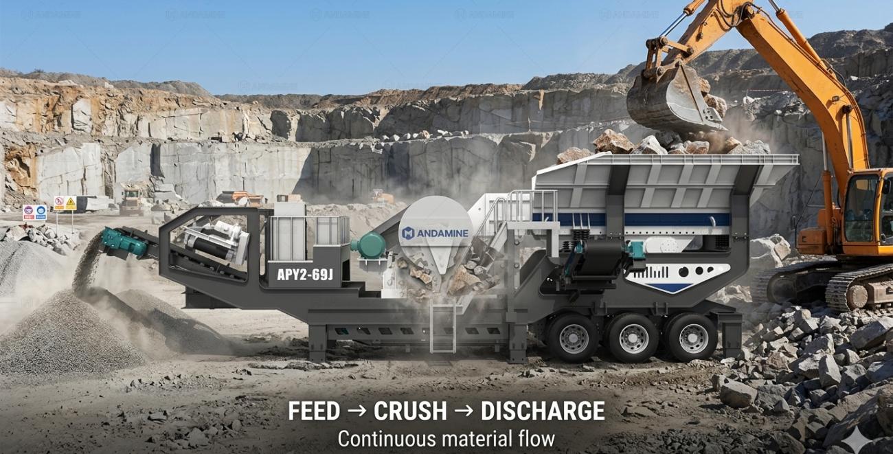 how a mobile jaw crushing plant works