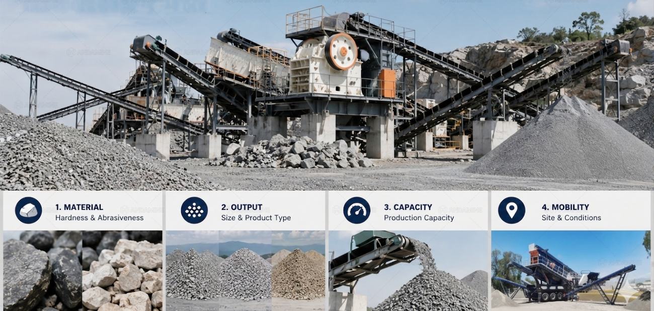 how to choose the right rock crushing plant for sale
