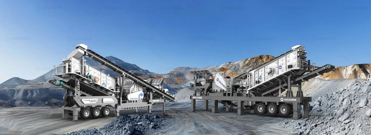 mobile crusher plants for different rocks processing