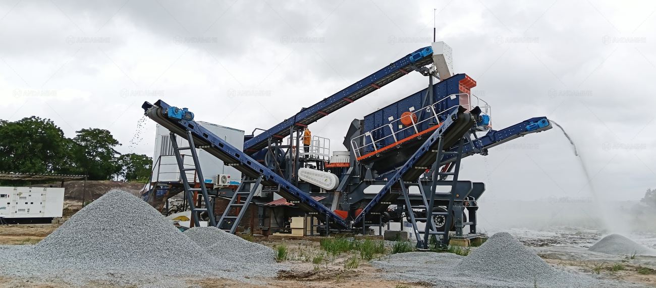 stable operation at granite crushing site