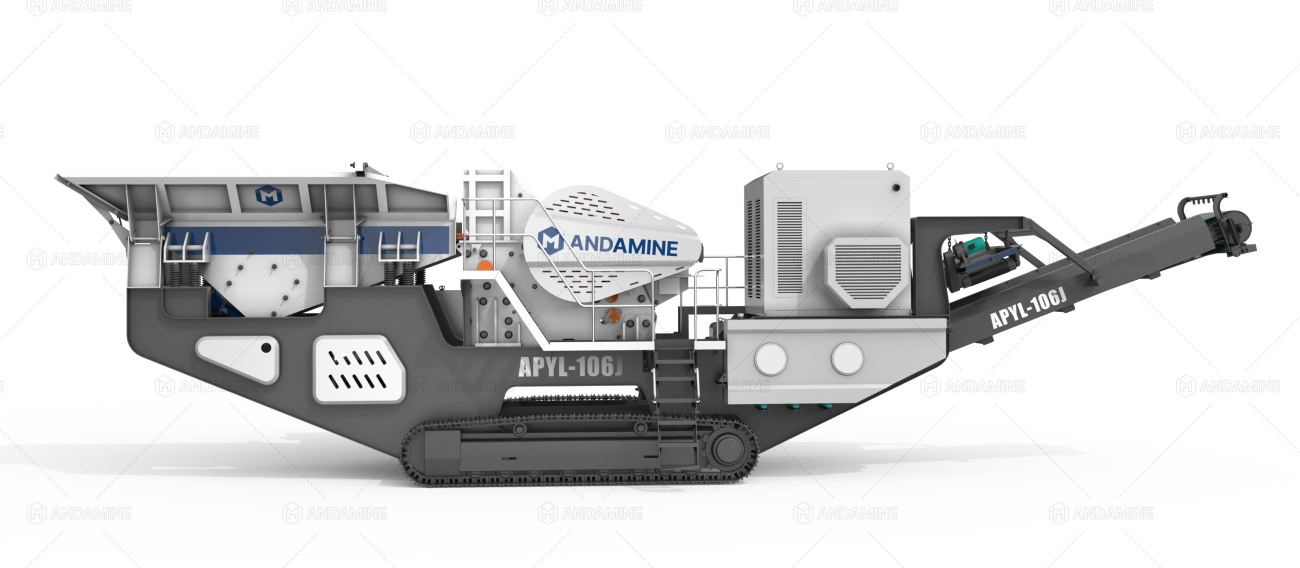 track-mounted jaw crusher Andamine