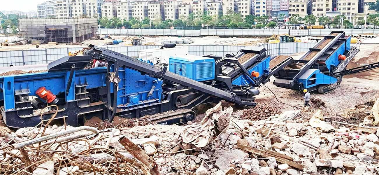 100tph Andamine Mobile Track Crusher Plant for Construction Waste Recycling in the Philippines