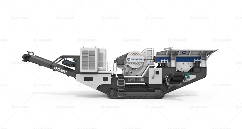 Andamine crawler mobile jaw crusher for sale
