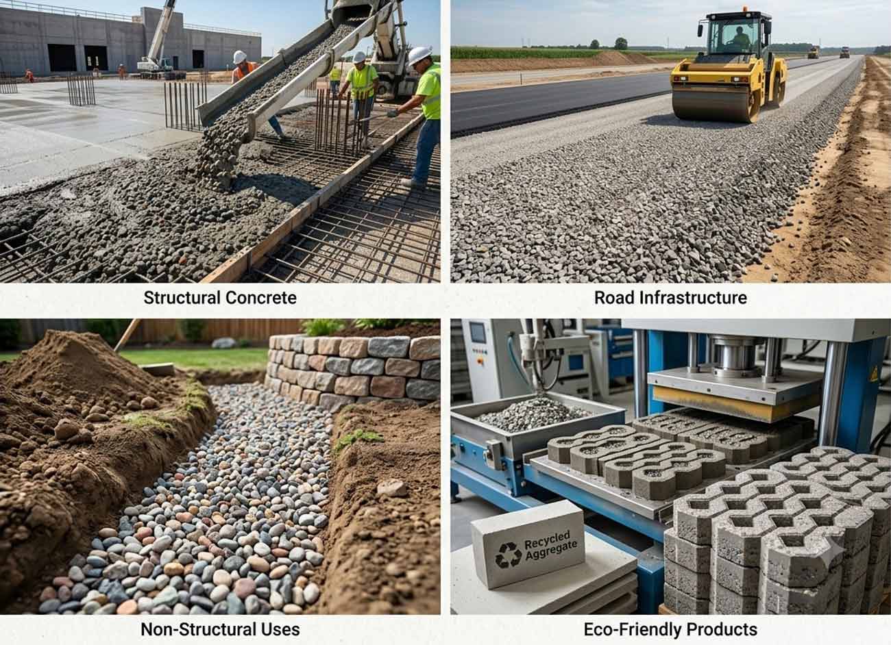 Applications of Recycled Construction Waste Aggregates