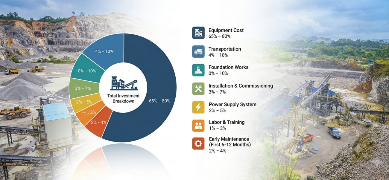 stone crusher plant cost components
