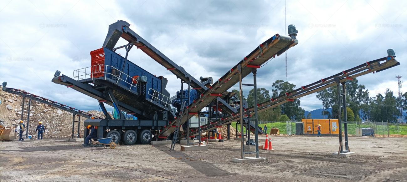150tph mobile impact crusher for sale in Colombia for recycling construction waste to support metro construction project