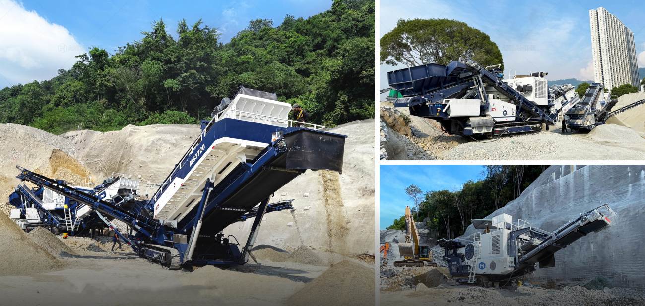 5 units mobile crushers for Malaysian customer supporting road construction project