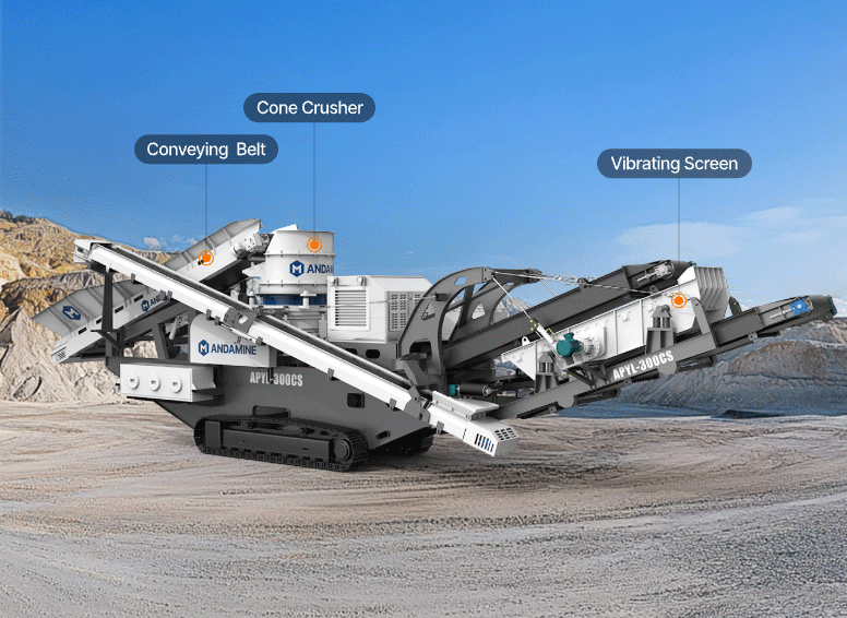 APY-C track mounted mobile cone crusher