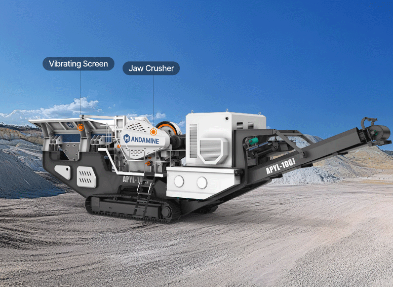 APY-J-tracked jaw crusher Andamine