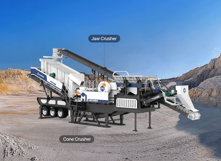 APY4-S 4 in 1 mobile crushing screening plant