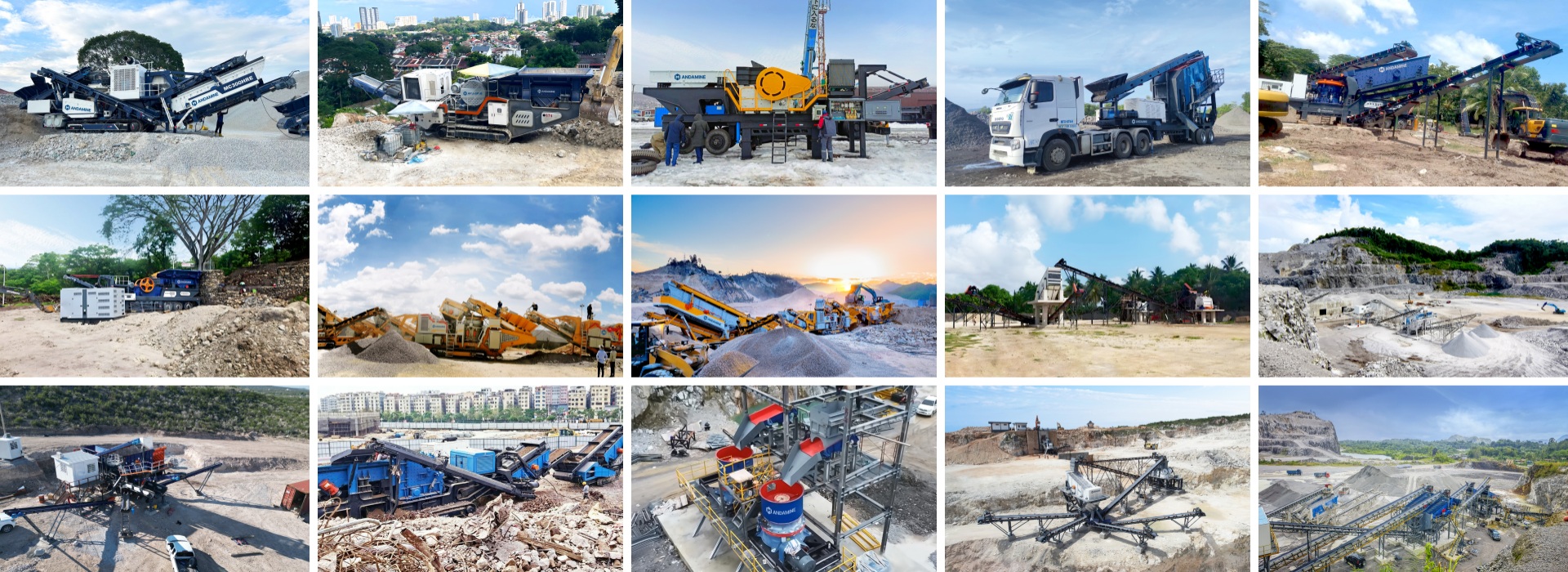 Andamine various Crushing Solutions Worldwide