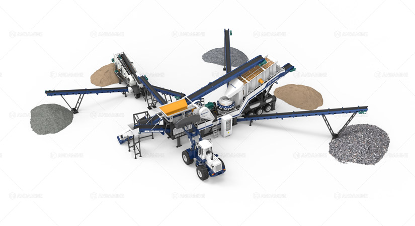 Mobile Sand and Gravel Crushing and Screening Line