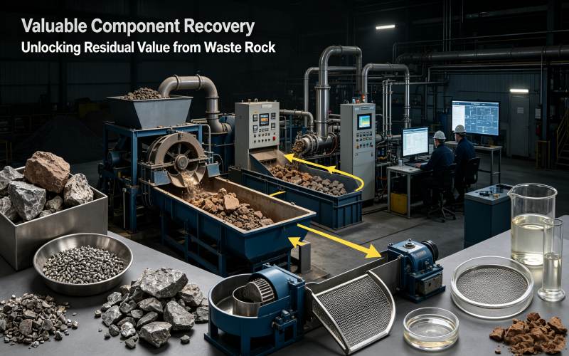 Valuable Component Recovery of Old tailings and low-grade waste rock