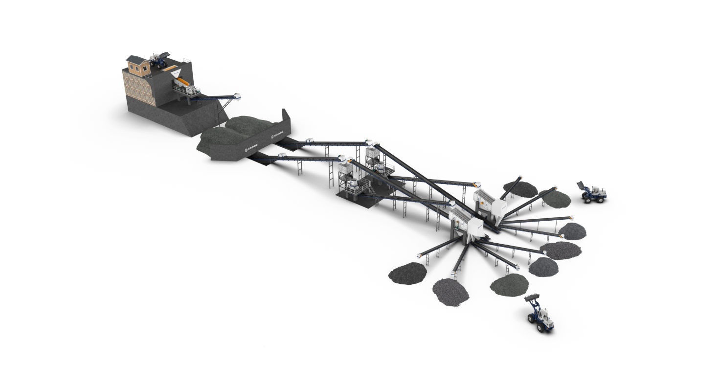 andamine stationary stone crushing solution
