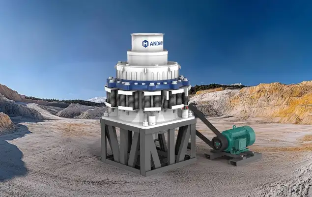 cone crusher machine for secondary crushing with good particle size control