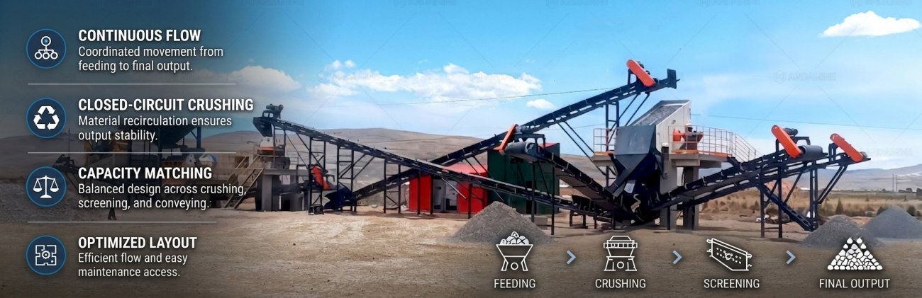 modern aggregate production line are engineered as integrated system