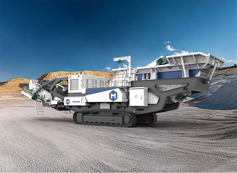 ANDAMINE mobile crushing plant 3D photo