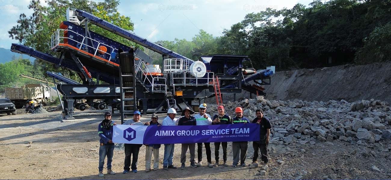 ANDAMINE mobile rock crushing and grinding solution