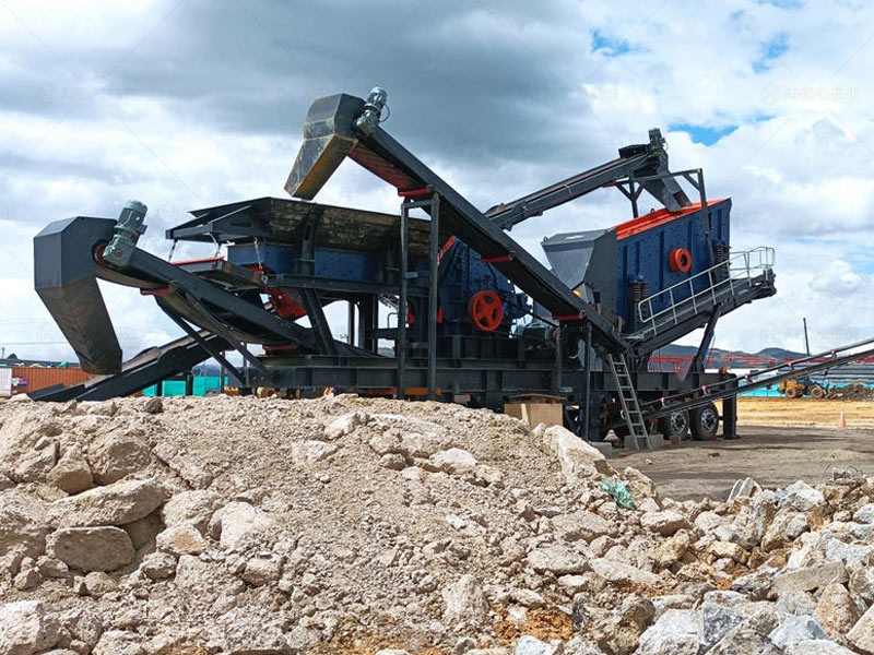 Andamine mobile impact crushing plant in Columbia