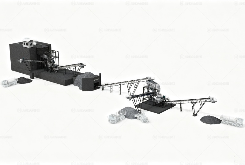 stationary solution for hard rocks crushing